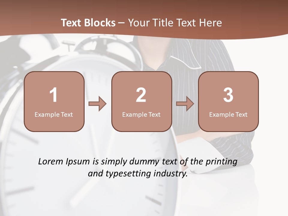 Education Alarm Deadline PowerPoint Template
