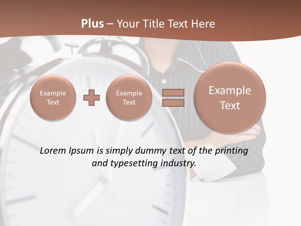 Education Alarm Deadline PowerPoint Template