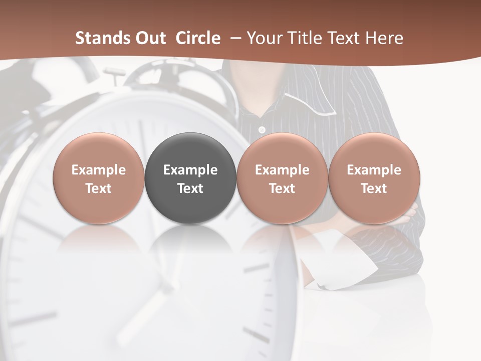 Education Alarm Deadline PowerPoint Template