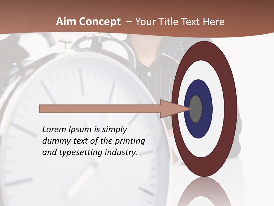 Education Alarm Deadline PowerPoint Template