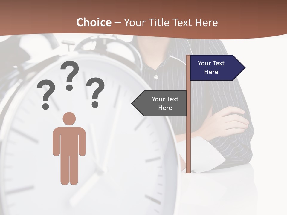 Education Alarm Deadline PowerPoint Template
