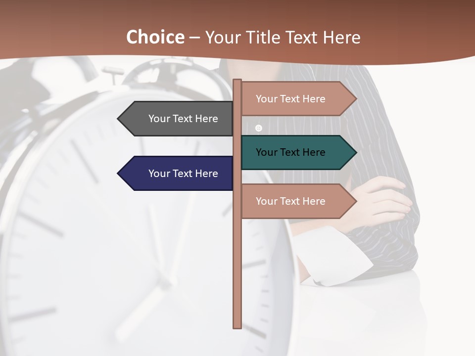Education Alarm Deadline PowerPoint Template