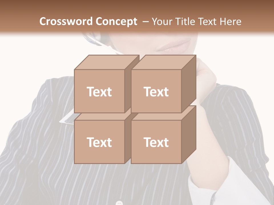 Pretty Isolated Center PowerPoint Template