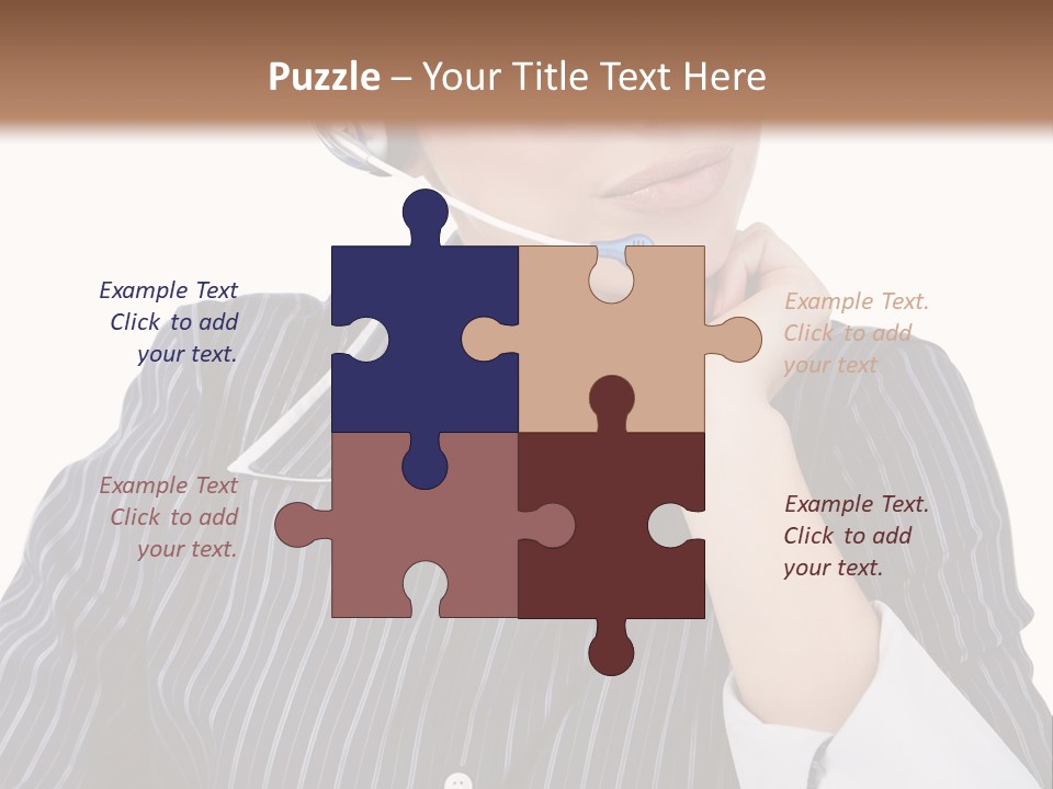 Pretty Isolated Center PowerPoint Template