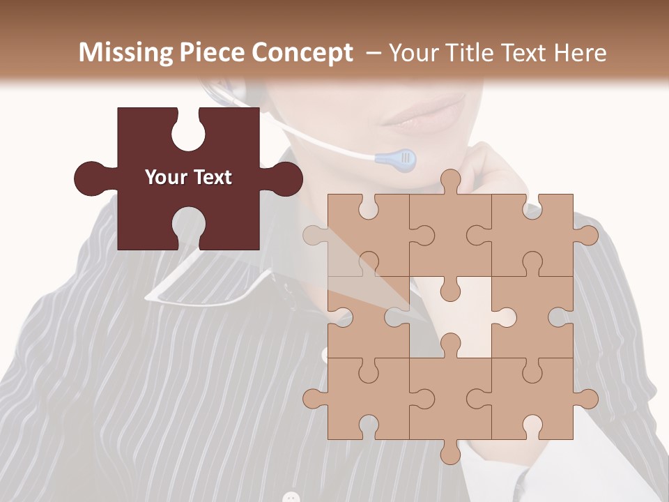 Pretty Isolated Center PowerPoint Template