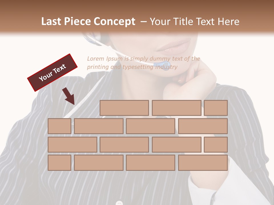 Pretty Isolated Center PowerPoint Template