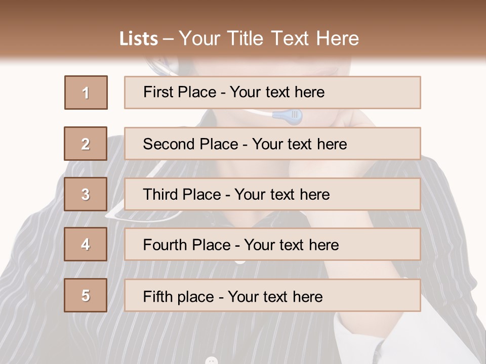 Pretty Isolated Center PowerPoint Template