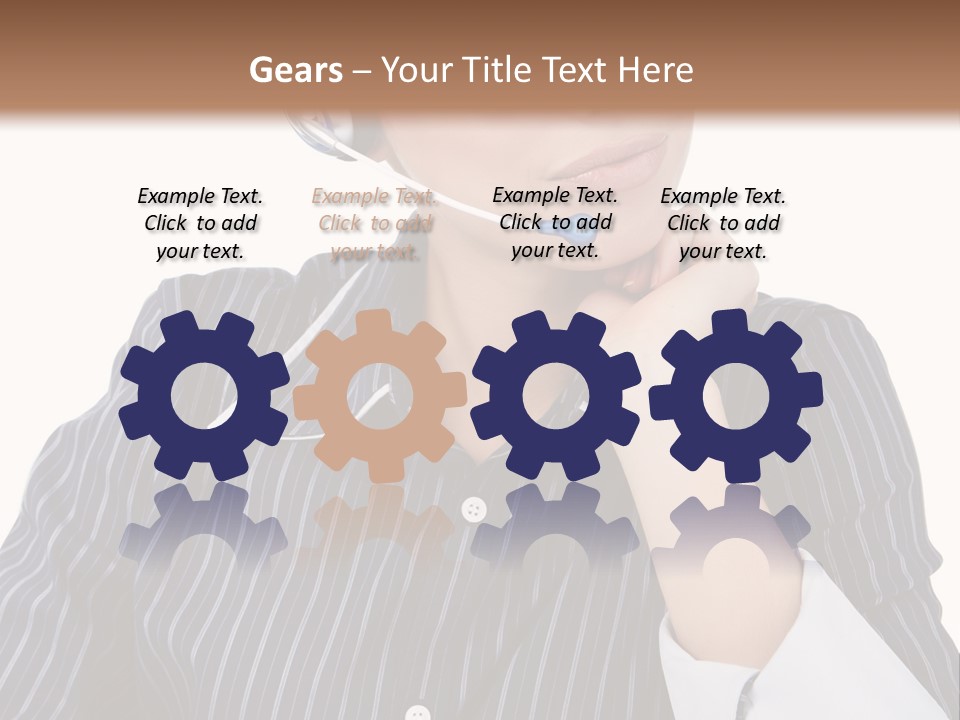 Pretty Isolated Center PowerPoint Template