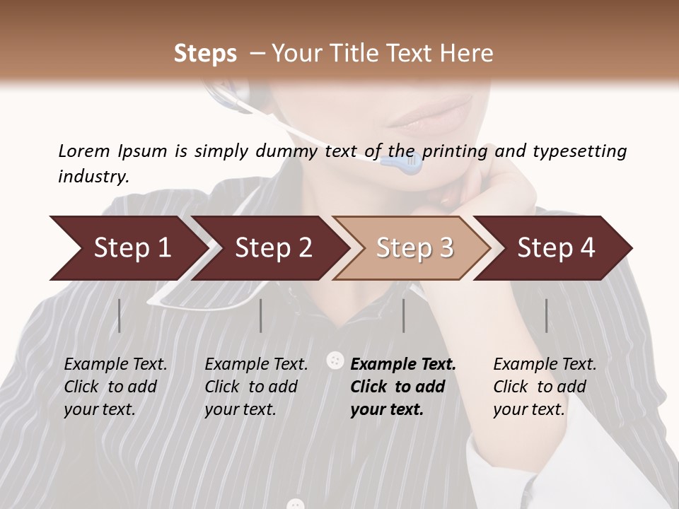 Pretty Isolated Center PowerPoint Template
