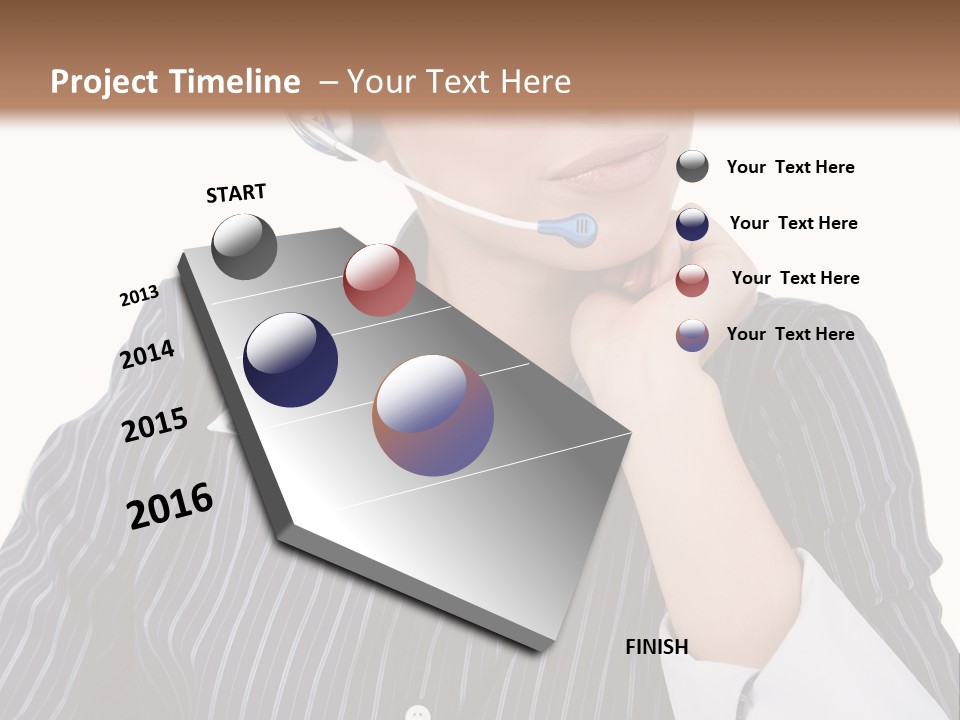 Pretty Isolated Center PowerPoint Template