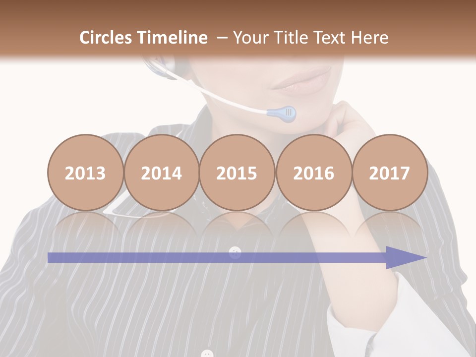 Pretty Isolated Center PowerPoint Template