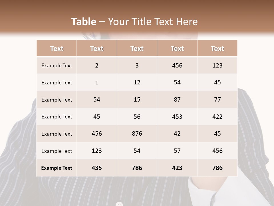 Pretty Isolated Center PowerPoint Template
