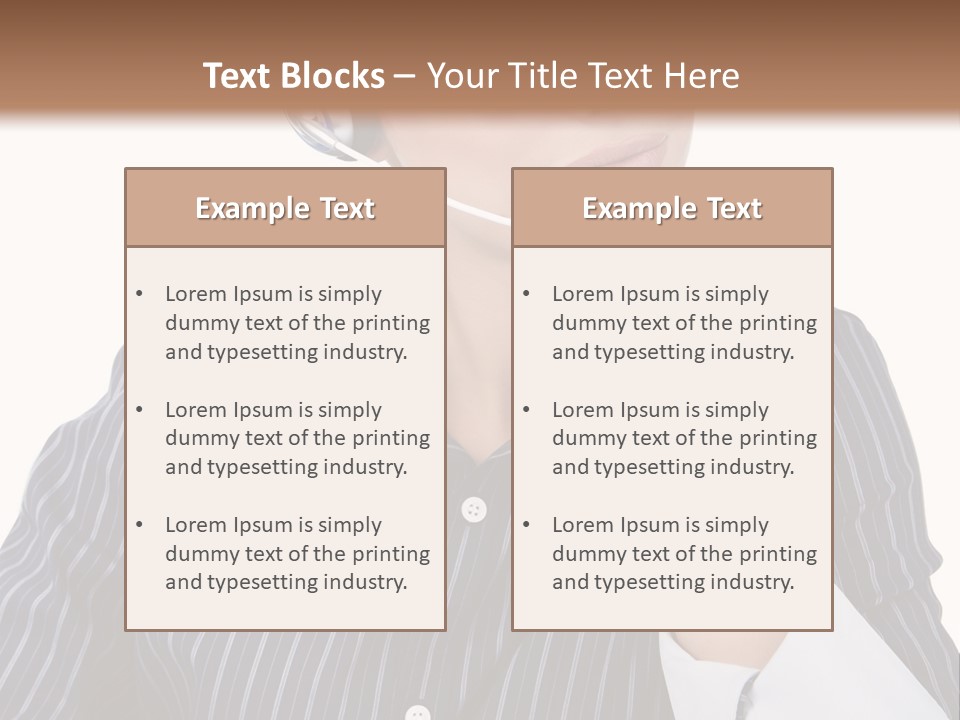Pretty Isolated Center PowerPoint Template