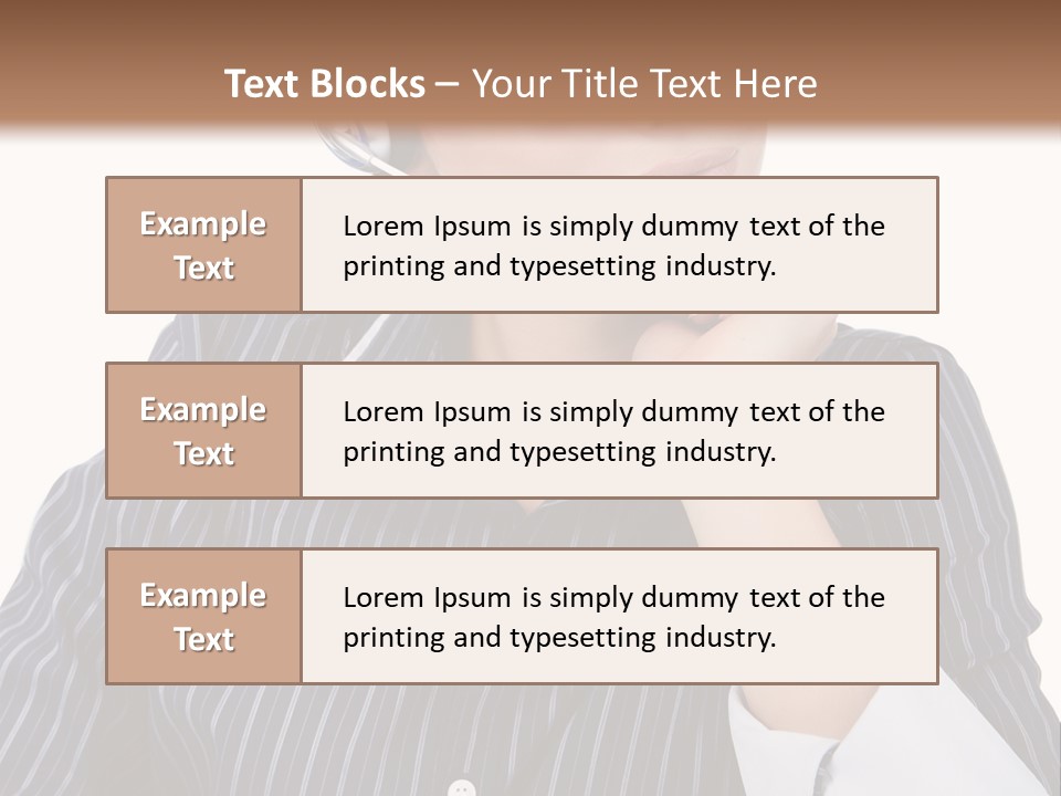 Pretty Isolated Center PowerPoint Template