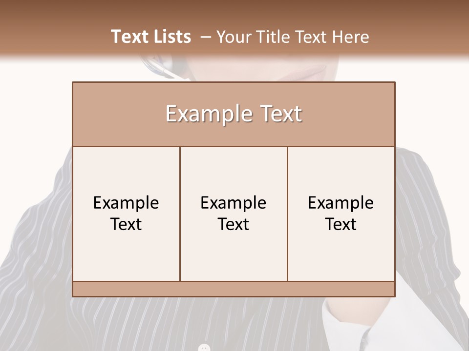 Pretty Isolated Center PowerPoint Template
