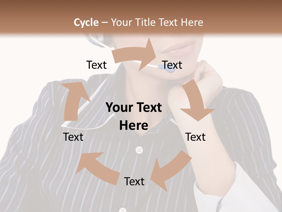 Pretty Isolated Center PowerPoint Template