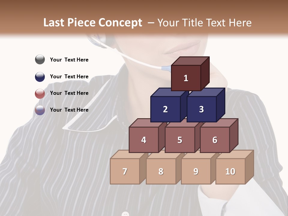 Pretty Isolated Center PowerPoint Template