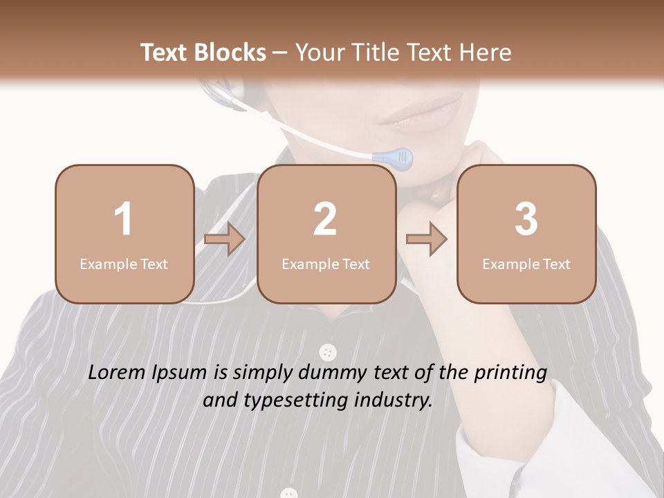 Pretty Isolated Center PowerPoint Template