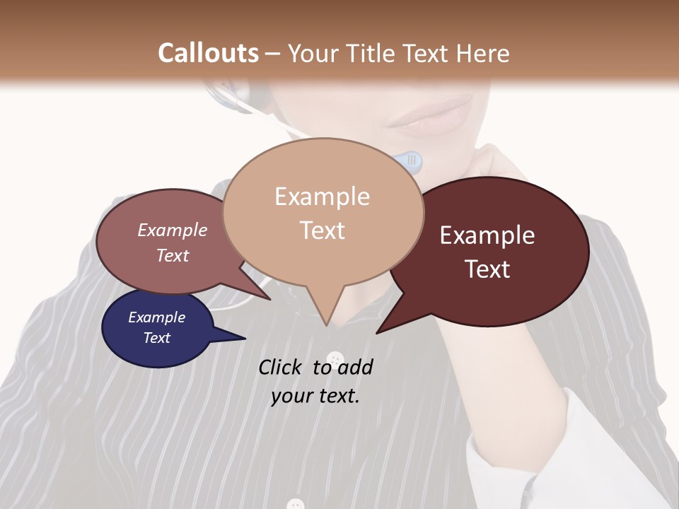 Pretty Isolated Center PowerPoint Template
