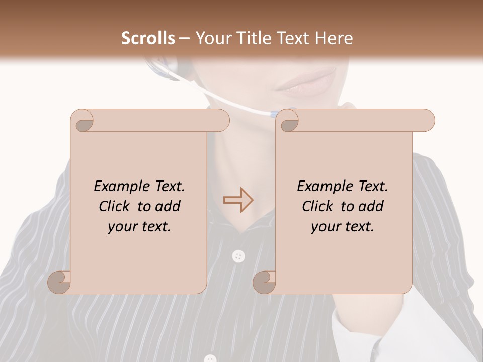 Pretty Isolated Center PowerPoint Template