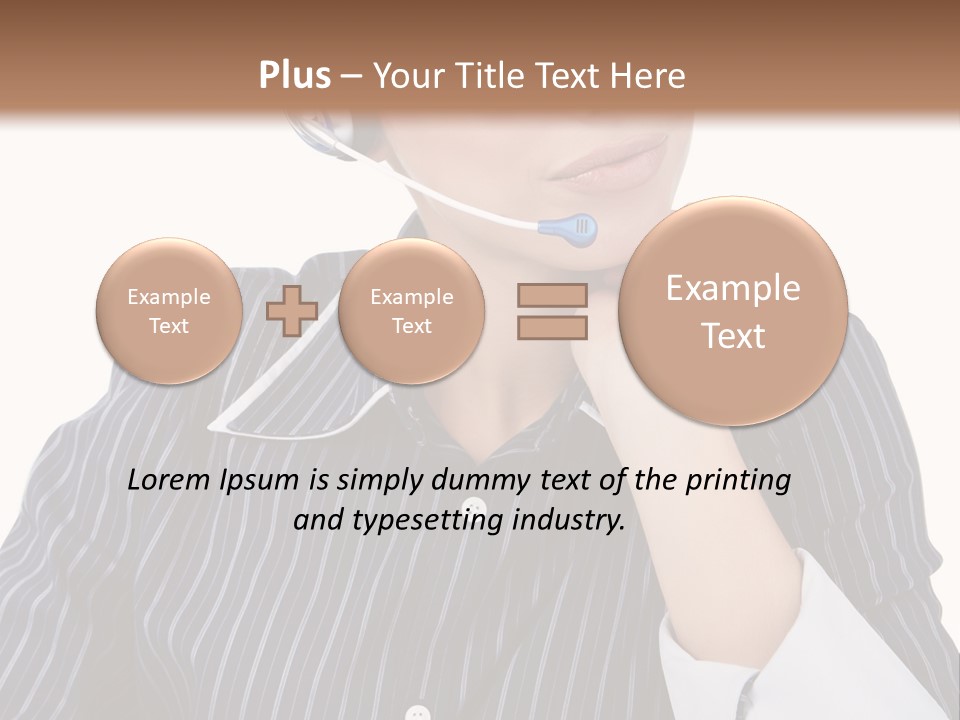 Pretty Isolated Center PowerPoint Template