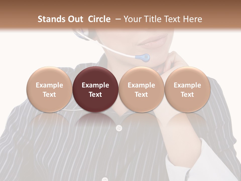 Pretty Isolated Center PowerPoint Template