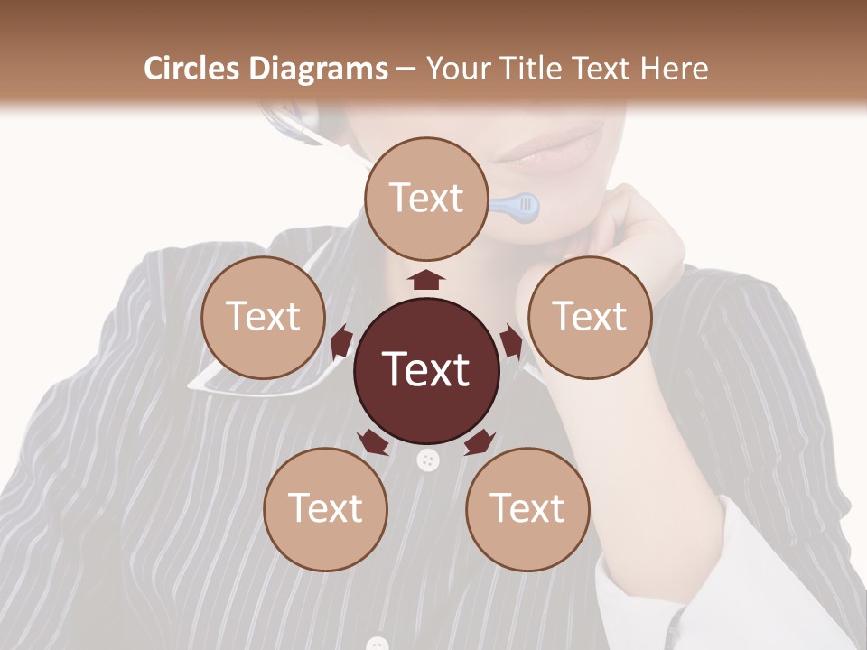 Pretty Isolated Center PowerPoint Template