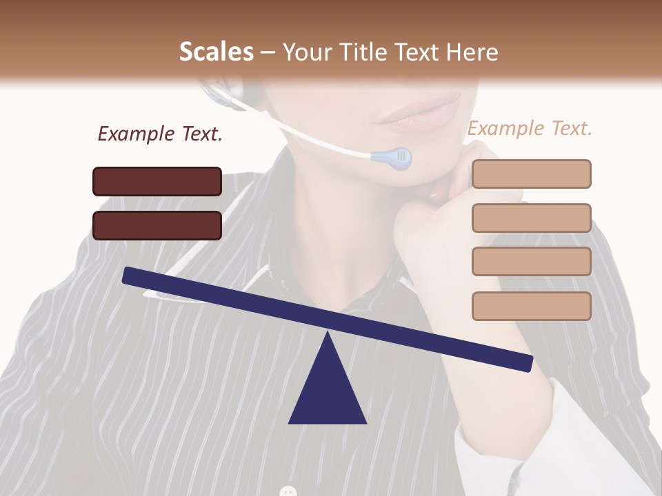 Pretty Isolated Center PowerPoint Template