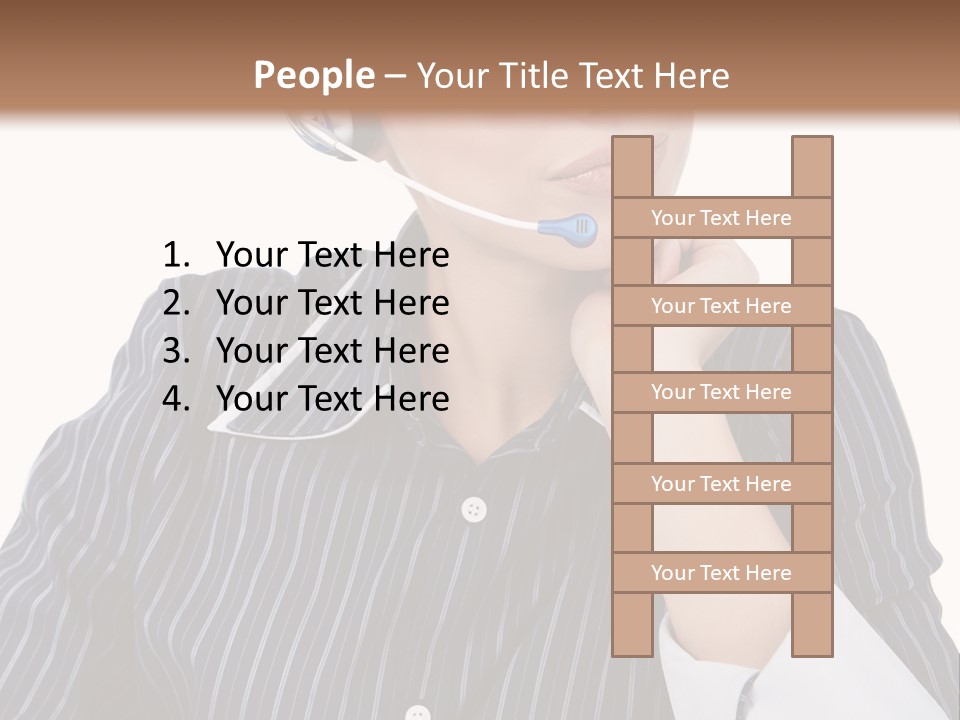 Pretty Isolated Center PowerPoint Template