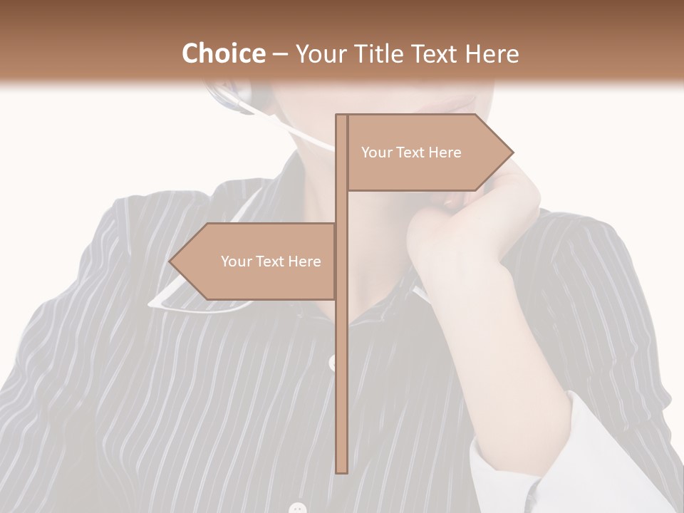 Pretty Isolated Center PowerPoint Template