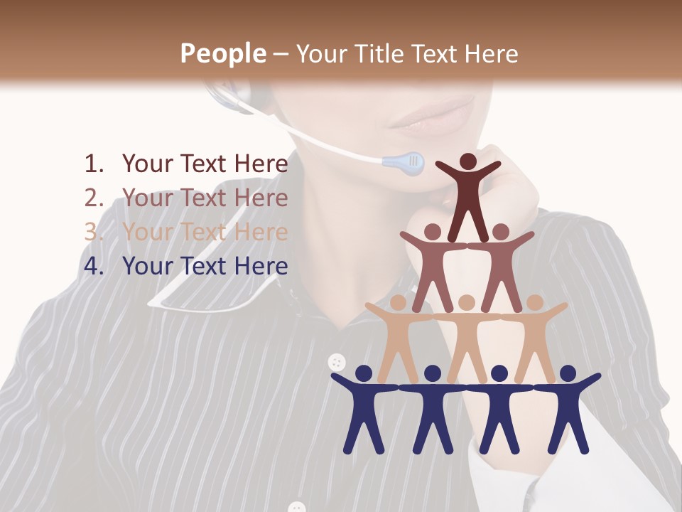 Pretty Isolated Center PowerPoint Template