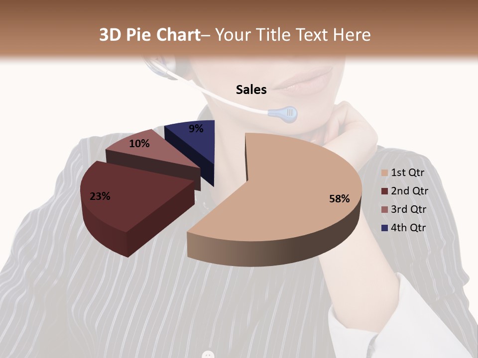 Pretty Isolated Center PowerPoint Template