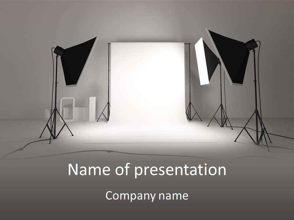 Commercial Model Photographer PowerPoint Template