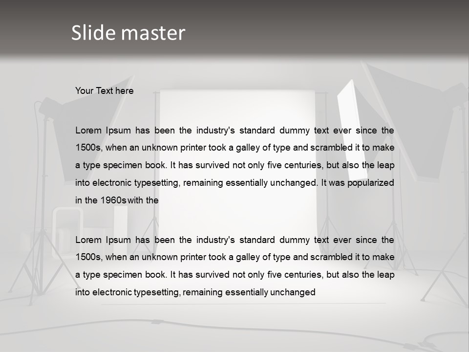Commercial Model Photographer PowerPoint Template