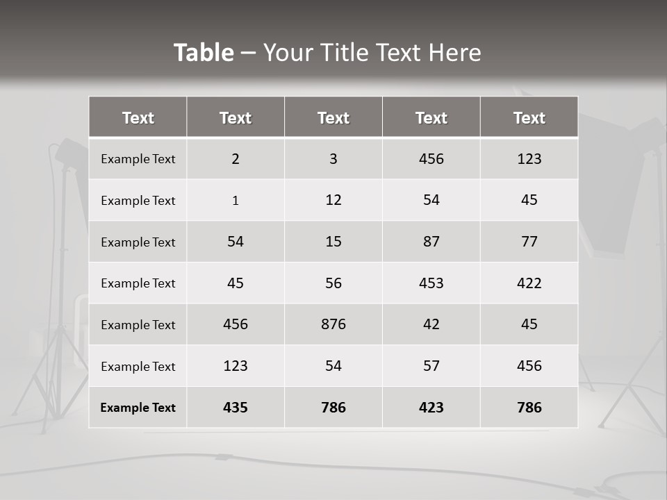 Commercial Model Photographer PowerPoint Template