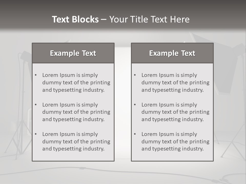 Commercial Model Photographer PowerPoint Template