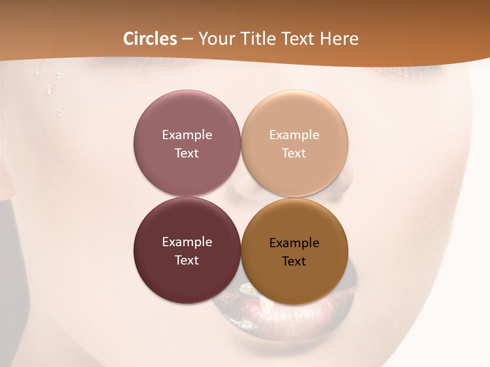 White Cosmetic Caucasian PowerPoint Template