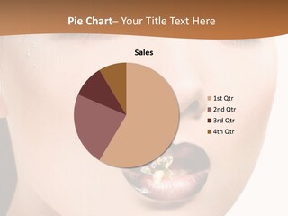 White Cosmetic Caucasian PowerPoint Template