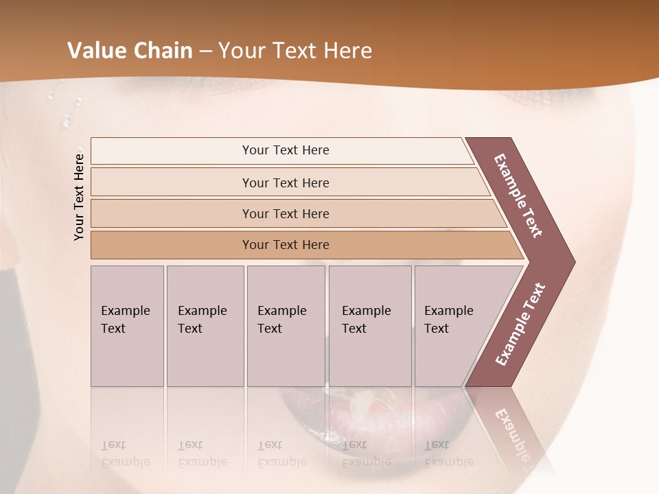 White Cosmetic Caucasian PowerPoint Template