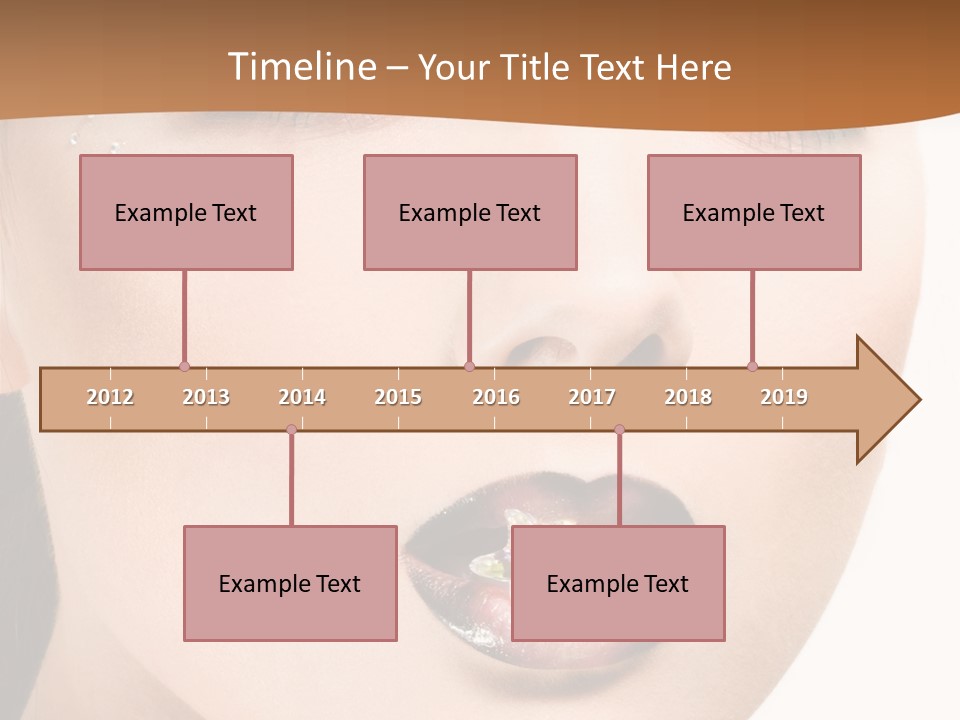 White Cosmetic Caucasian PowerPoint Template