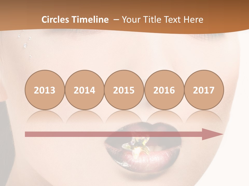 White Cosmetic Caucasian PowerPoint Template