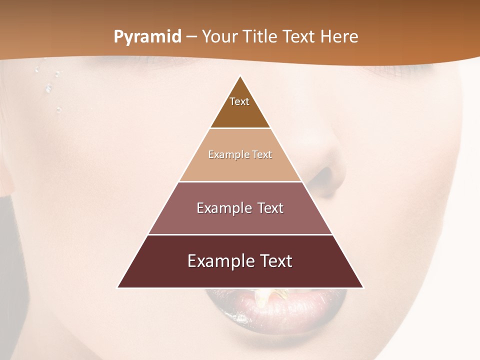 White Cosmetic Caucasian PowerPoint Template