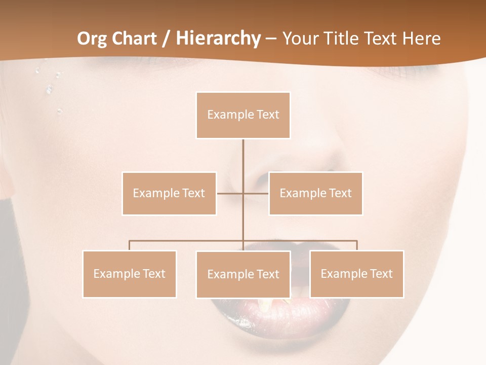 White Cosmetic Caucasian PowerPoint Template