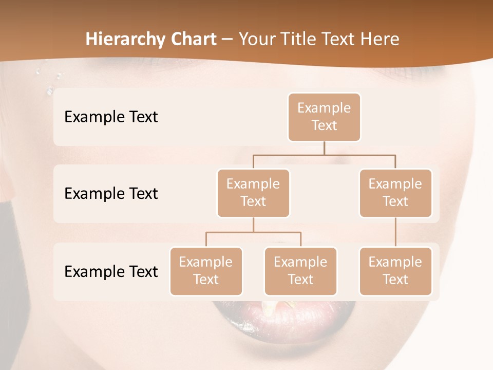 White Cosmetic Caucasian PowerPoint Template
