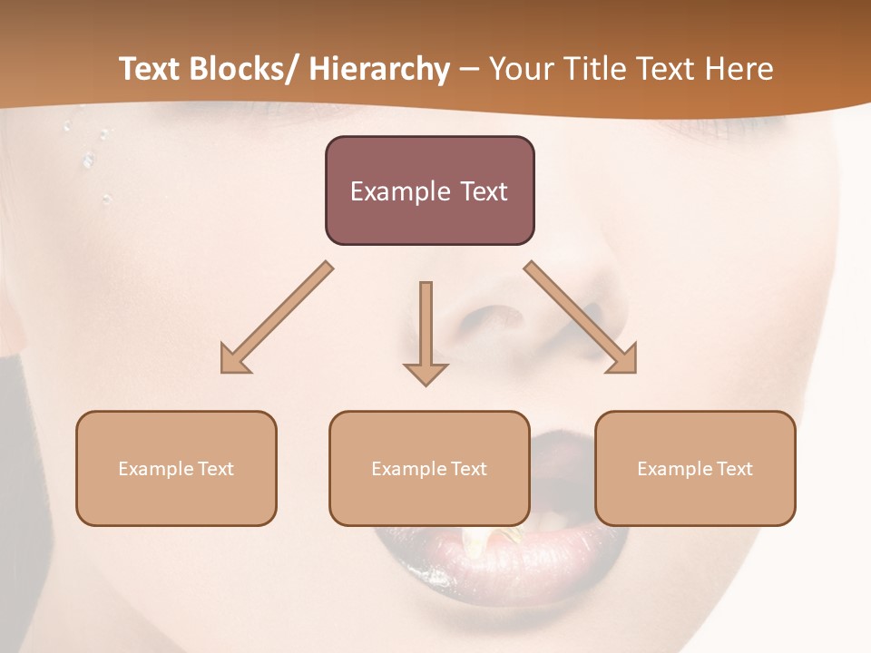 White Cosmetic Caucasian PowerPoint Template