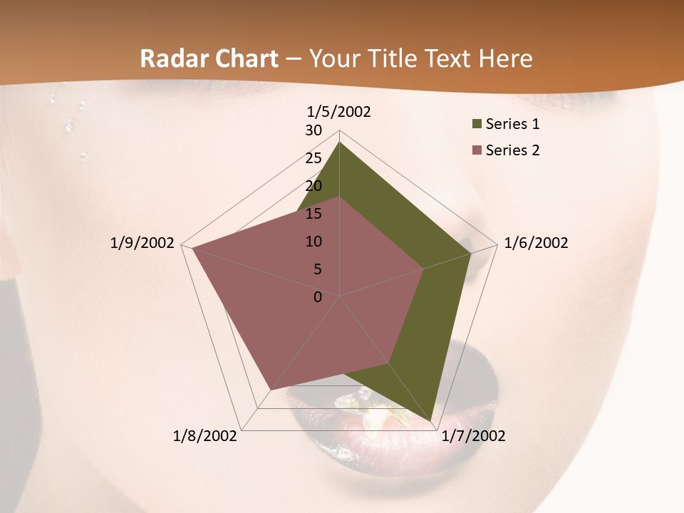 White Cosmetic Caucasian PowerPoint Template