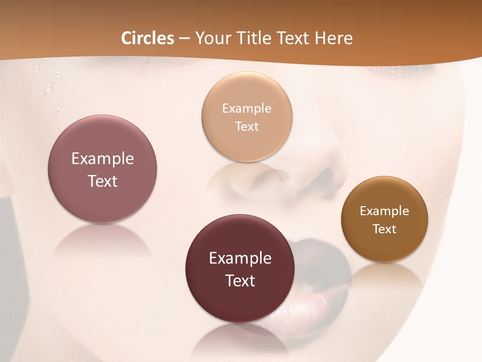 White Cosmetic Caucasian PowerPoint Template