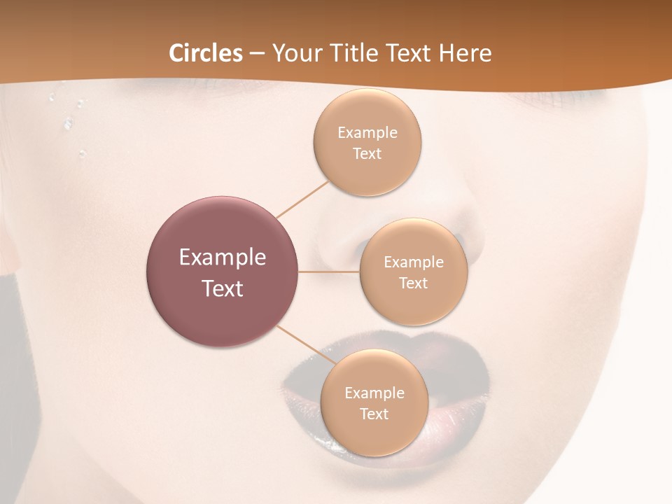 White Cosmetic Caucasian PowerPoint Template