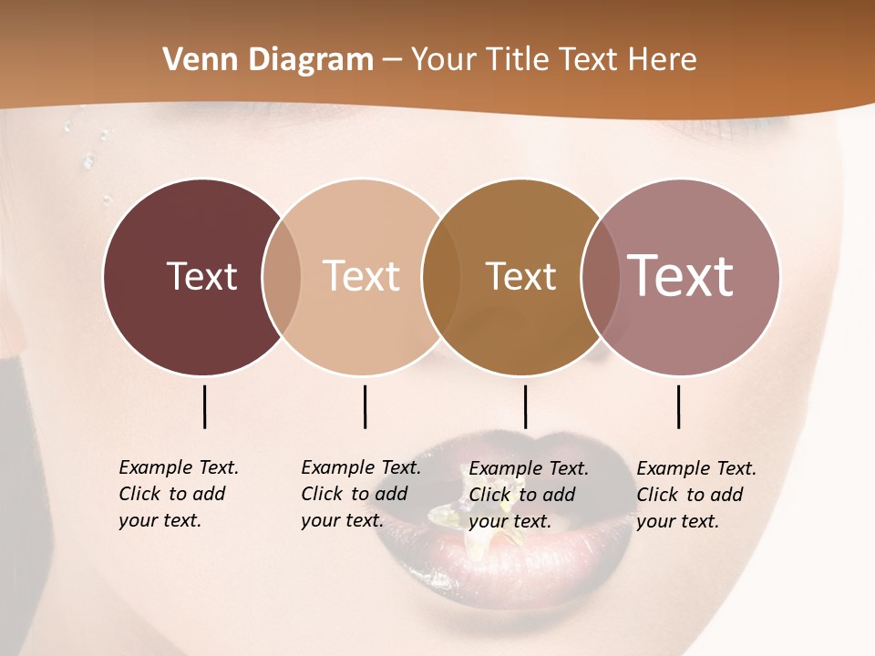 White Cosmetic Caucasian PowerPoint Template