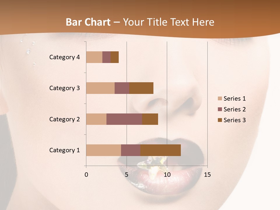 White Cosmetic Caucasian PowerPoint Template